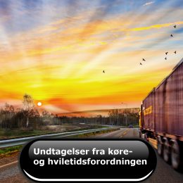 Undtagelser fra køre- og hviletidsforordningen