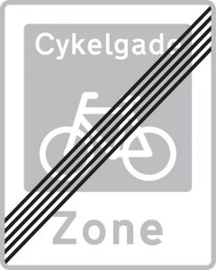 Cykelgade ophør